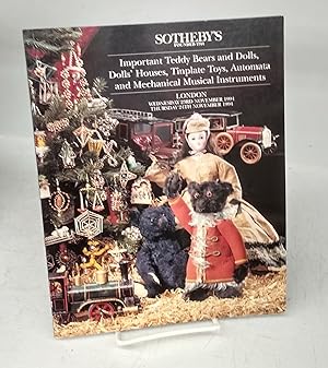 Important Teddy Bears and Dolls, Dolls' Houses, Tinplate Toys, Automata and Mechanical Musical In...