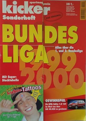 Bild des Verkufers fr kicker sportmagazin Sonderheft BUNDESLIGA 1999/2000. zum Verkauf von Antiquariat Ursula Hartmann