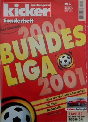 Bild des Verkufers fr kicker sportmagazin Sonderheft BUNDESLIGA 2000/2001. zum Verkauf von Antiquariat Ursula Hartmann