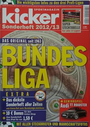 Bild des Verkufers fr kicker sportmagazin Sonderheft BUNDESLIGA 2012/13. zum Verkauf von Antiquariat Ursula Hartmann