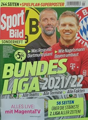 Seller image for Sport Bild Sonderheft BUNDESLIGA 2021/22. 56 Seiten ber die strkste 2. Liga aller Zeiten. for sale by Antiquariat Ursula Hartmann