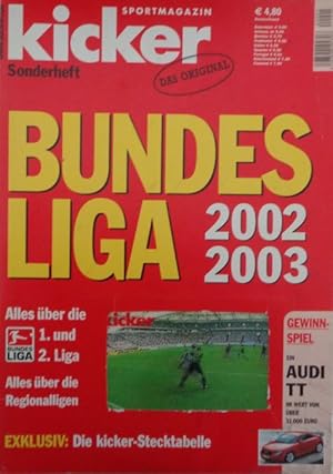 Bild des Verkufers fr kicker sportmagazin Sonderheft BUNDESLIGA 2002 / 2003. zum Verkauf von Antiquariat Ursula Hartmann