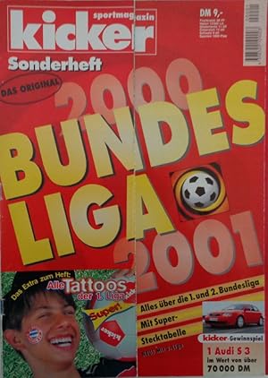 Bild des Verkufers fr kicker sportmagazin Sonderheft BUNDESLIGA 2000/2001. zum Verkauf von Antiquariat Ursula Hartmann