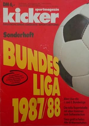 Bild des Verkufers fr kicker sportmagazin Sonderheft BUNDESLIGA 1987/88. zum Verkauf von Antiquariat Ursula Hartmann