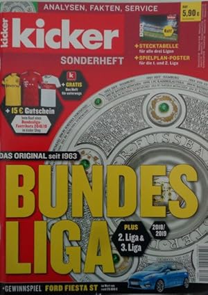 Bild des Verkufers fr kicker sportmagazin Sonderheft BUNDESLIGA 2018/19. zum Verkauf von Antiquariat Ursula Hartmann