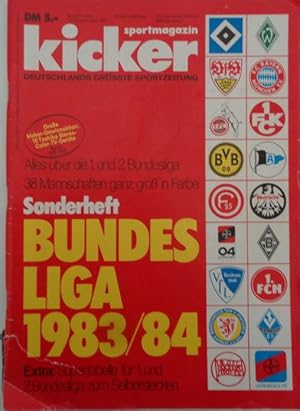 Bild des Verkufers fr Sonderheft BUNDESLIGA 1983/44. Ohne die Supertabelle zum Selberstecken. zum Verkauf von Antiquariat Ursula Hartmann