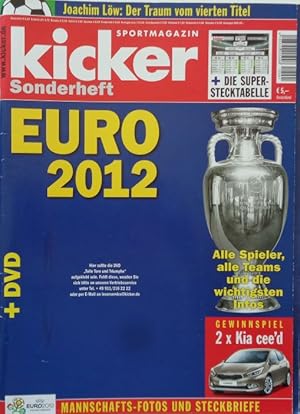 Imagen del vendedor de (EM 2012) EURO 2012. kicker sportmagaziin Sonderheft. Alle Spieler, alle Teams und die wichtigsten Infos. a la venta por Antiquariat Ursula Hartmann