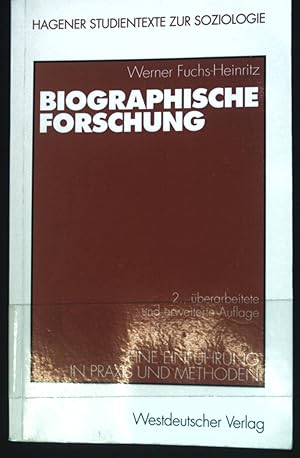 Bild des Verkufers fr Biographische Forschung: Eine Einfhrung in Praxis und Methoden. Studientexte zur Soziologie, 5 zum Verkauf von books4less (Versandantiquariat Petra Gros GmbH & Co. KG)