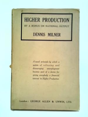 Imagen del vendedor de Higher Production a la venta por World of Rare Books