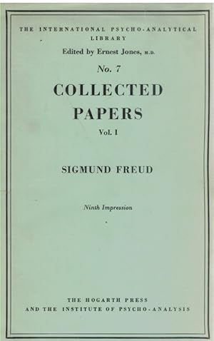 Seller image for COLLECTED PAPERS VOLUME 1 EARLY PAPERS ON THE HISTORY OF THE PSYCHO-ANALYTIC MOVEMENT for sale by Books on the Boulevard