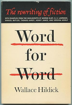 Bild des Verkufers fr Word for Word: The Rewriting of Fiction zum Verkauf von Between the Covers-Rare Books, Inc. ABAA