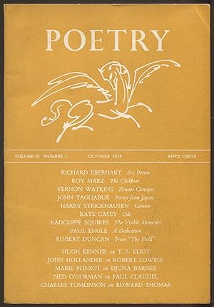 Image du vendeur pour Poetry - Volume 95, Number 1, October 1959 mis en vente par Between the Covers-Rare Books, Inc. ABAA