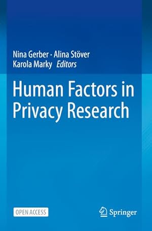 Seller image for Human Factors in Privacy Research for sale by BuchWeltWeit Ludwig Meier e.K.