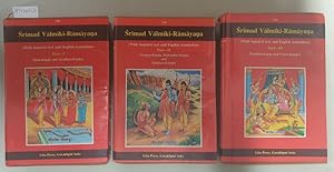 Srimad Valmiki-Ramayana : Part I - III : 3 Bände : (with Sanskrit Text and English Translation) :