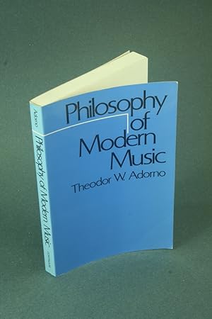 Bild des Verkufers fr Philosophy of modern music. Translated by Anne G. Mitchell and Wesley V. Blomster zum Verkauf von Steven Wolfe Books