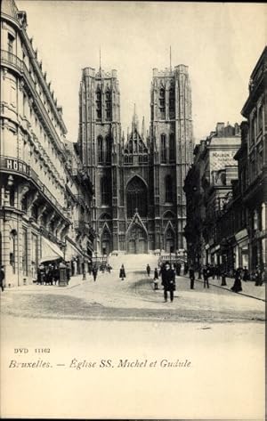 Bild des Verkufers fr Ansichtskarte / Postkarte Brssel Brssel, Kirche SS. Michel und Gudula zum Verkauf von akpool GmbH