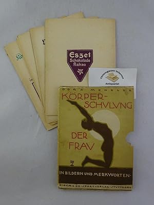 Körperschulung der Frau in Bildern und Merkworten. VIER von fünf (5) Bänden. Lehrtafel A: Kräftig...