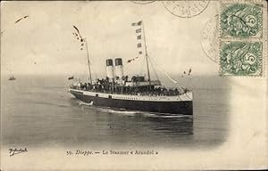 Ansichtskarte / Postkarte Fährschiff Arundel, Hafen Dieppe