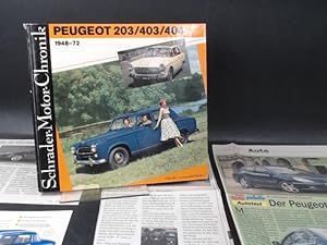 Bild des Verkufers fr Peugeot 203, 403, 404. 1948-72. zum Verkauf von Antiquariat Kelifer