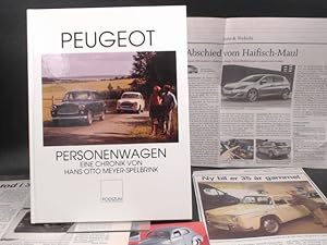 Bild des Verkufers fr Peugeot Personenwagen. Eine Chronik. zum Verkauf von Antiquariat Kelifer