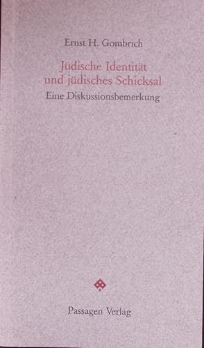 Bild des Verkufers fr Jdische Identitt und jdisches Schicksal. Eine Diskussionsbemerkung. zum Verkauf von Antiquariat Bookfarm