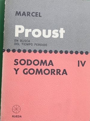 Imagen del vendedor de En busca del tiempo perdido (IV) Sodoma y Gomorra a la venta por Librera Alonso Quijano