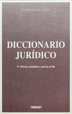 Imagen del vendedor de Diccionario jurdico a la venta por Librera Alonso Quijano