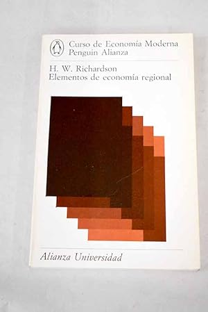 Seller image for Elementos de economa regional for sale by Alcan Libros