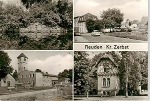 Bild des Verkufers fr Postkarte Carte Postale 73888246 Reuden Zerbst Dorfteich Strassengabelung Puls Ferienlager der Med Akade zum Verkauf von Versandhandel Boeger