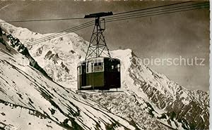 Postkarte Carte Postale 73889888 Seilbahn Cable-Car Telepherique Chamonix Mont blanc