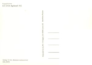 Postkarte Carte Postale 13900475 Egliswil Fliegeraufnahme Egliswil