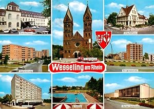 Postkarte Carte Postale 73900652 Wesseling Krankenhaus Kastantienweg Hochhaus St Germanus Kirche ...