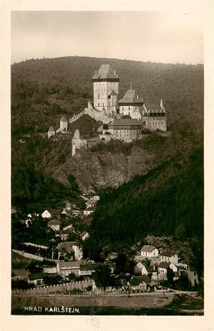 Postkarte Carte Postale 73902096 Karlstejn Karlstein Burg CZ Hrad Karlstejn