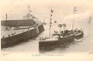 Postkarte Carte Postale 13907150 Dieppe 76 Seine-Maritime Le Steamer Tamise