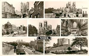 Postkarte Carte Postale 73907325 York UK Mickelgate Bar Guildmall and Riverouse York from City Wa...