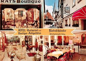 Immagine del venditore per Postkarte Carte Postale 73910708 Michelstadt Hotel Restaurant Ratsschaenke mit Boutique Antiquitaeten Ga venduto da Versandhandel Boeger