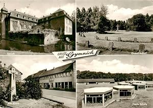 Postkarte Carte Postale 73905798 Gymnich Erftstadt Schloss Ehrenfriedhof Am Kreuz Neue Schule