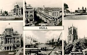 Postkarte Carte Postale 73907331 Hull UK Victoria Square Paragon Street Dock Offices City Hall Ki...