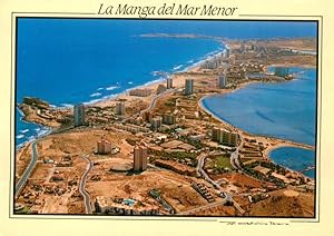 Postkarte Carte Postale 73907694 La Manga del Mar Menor ES Fliegeraufnahme