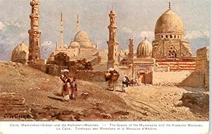 Postkarte Carte Postale 73913549 Cairo Egypt Mameluken Graeber und die Alabaster Moschees