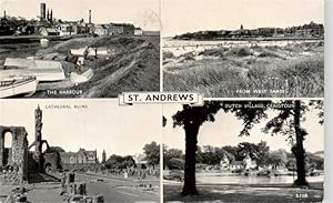 Postkarte Carte Postale 73911199 St Andrews Chelmsford UK The Harbour From West Sands Cathedral R...