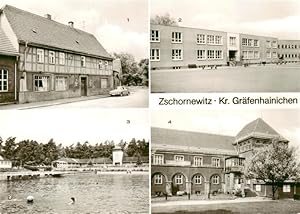 Postkarte Carte Postale 73910397 Zschornewitz HO Gaststaette Linde Polytechnische Oberschule Waldbad