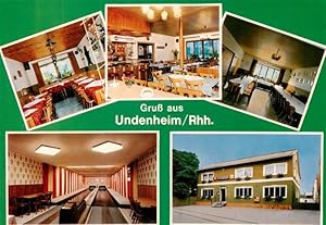 Bild des Verkufers fr Postkarte Carte Postale 73910951 Undenheim Gasthaus zum Keglerheim Gastraeume Kegelbahn zum Verkauf von Versandhandel Boeger