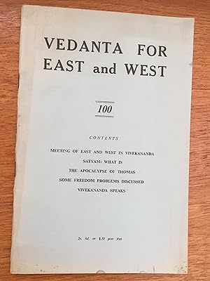 Vedanta For East and West, #100 March-April 1968