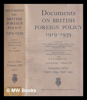 Seller image for Documents on British foreign policy, 1919-1939. Second series. Vol. 12 [European affairs, August 5, 1934-April 18, 1935] / edited by W.N. Medlicott, Douglas Dakin and M.E. Lambert for sale by MW Books Ltd.
