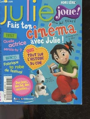 Image du vendeur pour Julie N13- fais ton cinema avec julie ! quelle actrice es tu, tout sur l'histoire du cine, fabrique ta robe de festival, passe une journee avec kate ouislete star du grand ecran, suis lucie figurante d'un style de film  l'autre, recette: gateau clap. mis en vente par Le-Livre