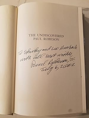 The Undiscovered Paul Robeson: An Artist's Journey, 1898-1939