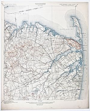 1904 NEW YORK NEW JERSEY SANDY HOOK QUADRANGLE USGS Topographic Topo Map