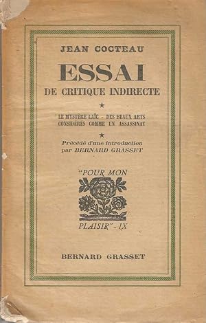 Seller image for Essai de critique indirecte. Le mystere laic- des beaux arts consideres comme un assassinat for sale by DRBOOKS