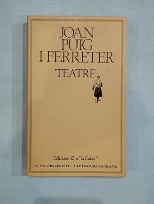 Imagen del vendedor de Teatre a la venta por Saturnlia Llibreria